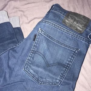 Men’s medium-wash Levi 508’s